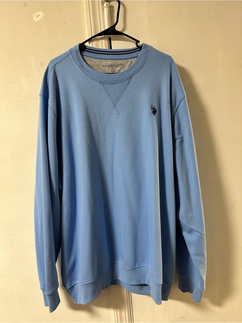 U.S. Polo Assn. Men's Sky Blue Crewneck Sweatshirt